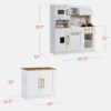 Pretend Kitchen Toy Set for Kids w/Lights, Sounds, Island, Espresso Machine