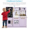 Pretend Play Kitchen Wooden Toy Set for Kids with 11 Accessories