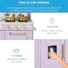 Pretend Play Kitchen Wooden Toy Set for Kids with 11 Accessories