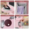 Pretend Play Kids Wooden Washer & Dryer Set w/ Laundry Accessories