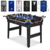 10-in-1 Combo Game Table Set w/ Pool, Foosball, Ping Pong, Chess - 2x4ft