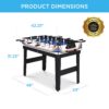 10-in-1 Combo Game Table Set w/ Pool, Foosball, Ping Pong, Chess - 2x4ft