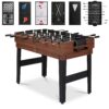 10-in-1 Combo Game Table Set w/ Pool, Foosball, Ping Pong, Chess - 2x4ft