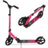 Kids Height Adjustable Kick Scooter w/ Carrying Strap, Non-Slip Deck