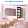 Pretend Play Cottage Kitchen Wooden Toy Set for Kids w/ 5 Accessories