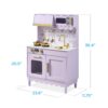 Pretend Play Cottage Kitchen Wooden Toy Set for Kids w/ 5 Accessories