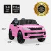 24V 2-Seater Licensed Range Rover Sport Ride-On Car w/ Parent Control