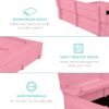 Kids Cedar Sandbox w/ Sand Screen, 2 Benches - 47x47in