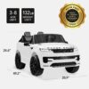 Alternate view of 24V 2-Seater Licensed Range Rover Sport Ride-On Car w/ Parent Control