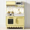 Pretend Play Cottage Kitchen Wooden Toy Set for Kids w/ 5 Accessories
