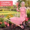 Additional product view of Kids Gardening Tool Set with Wheelbarrow 8pc