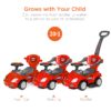 Alternate view of 3-in-1 Kids Push Car w/ Handle and Horn