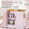Pretend Kitchen Toy Set for Kids w/Lights, Sounds, Island, Espresso Machine