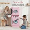 Additional product view of Pretend Play Kids Wooden Washer & Dryer Set w/ Laundry Accessories