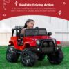 Jumbo 12V Kids Electric Ride On Car with Parent Remote, Seat Harness