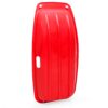 Kids Outdoor Plastic Toboggan Snow Sled Board w/ Pull Rope, Handles - 35in