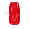 Kids Outdoor Plastic Toboggan Snow Sled Board w/ Pull Rope, Handles - 35in