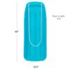 Alternate view of 48in Kids Toboggan Snow Sled Board w/ Pull Rope, Curved Edges