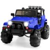 Jumbo 12V Kids Electric Ride On Car with Parent Remote, Seat Harness