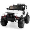 Jumbo 12V Kids Electric Ride On Car with Parent Remote, Seat Harness