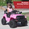 Alternate view of 12V Kids Ride-On Truck Car w/ Parent Remote Control, Spring Suspension