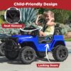 12V Kids Ride-On Truck Car w/ Parent Remote Control, Spring Suspension