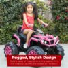 Alternate view of 12V Kids Ride-On 4-Wheeler Quad ATV Car w/ 3.7mph Max, Bluetooth, Headlights