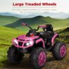 Additional product view of 12V Kids Ride-On 4-Wheeler Quad ATV Car w/ 3.7mph Max, Bluetooth, Headlights