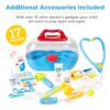 Play Doctor Kit for Kids, Boys & Girls with 17 Accessories, Mobile Cart