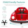 Alternate view of 6V Kids Ride On Bumper Car Toy w/ Remote, Harness, Lights, 360 Degree Spin