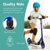 Alternate view of Kids Height Adjustable Kick Scooter w/ Carrying Strap, Non-Slip Deck