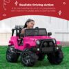 Jumbo 12V Kids Electric Ride On Car with Parent Remote, Seat Harness