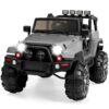Jumbo 12V Kids Electric Ride On Car with Parent Remote, Seat Harness