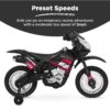 Additional product view of 6V Kids Electric Ride-On Motorcycle Toy w/ Training Wheels, Lights, Music
