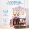 Additional product view of Pretend Play Wooden Farmhouse Kitchen Set w/ Storage, 5 Accessories
