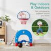 3-in-1 Toddler Basketball Hoop Sports Activity Center Play Set