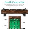 Tabletop Foosball Table, Arcade Table Soccer w/ 2 Balls - 40in