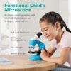 Alternate view of 30-Piece STEM Kids Microscope Science Kit w/ 100x, 600x, 1200x Zoom, Case