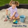 Additional product view of Kid’s Wooden Octagonal Sandbox w/ Sand Cover, 4 Reinforced Benches, 8 Seats