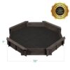 Kid's Wooden Octagonal Sandbox w/ Sand Cover, 4 Reinforced Benches, 8 Seats