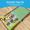 70-Piece Train Table, Large Multipurpose Playset w/ Reversible Table Top