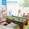 70-Piece Train Table, Large Multipurpose Playset w/ Reversible Table Top
