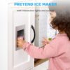 Pretend Play Corner Kitchen Wooden Toy Set for Kids w/ Lights, Sounds