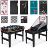 13-in-1 Combo Game Table Set w/ Ping Pong, Foosball, Basketball, Air Hockey