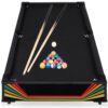 Tabletop Billiard Set, Pool Arcade Game Table w/ 2 Cues, Storage Bag - 40in