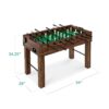 Alternate view of Large Full-Size Foosball Table w/ 2 Balls, 2 Cup Holders – 54in