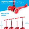 Alternate view of Kids Mini Kick Scooter Toy w/ Colorful Light-Up Wheels, Adjustable T-Bar