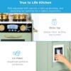 Pretend Play Kitchen Wooden Toy Set for Kids with 11 Accessories