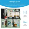 Pretend Play Kitchen Wooden Toy Set for Kids with 11 Accessories