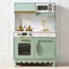 Pretend Play Cottage Kitchen Wooden Toy Set for Kids w/ 5 Accessories